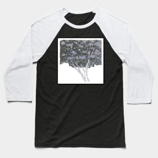 Black Tree Circle Design Baseball T-Shirt